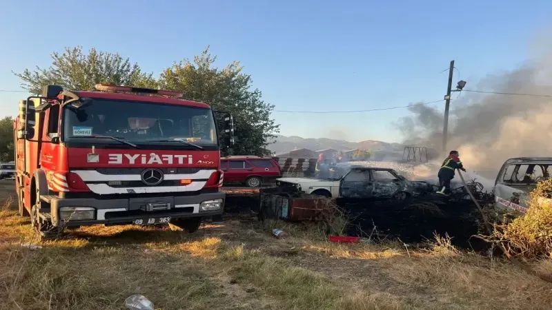AYDIN’DA 5 OTOMOBİL 30 MOTOSİKLET YANDI!!