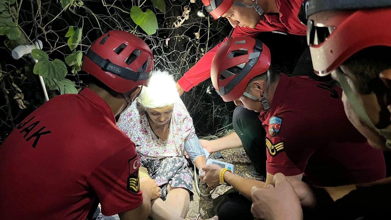 AYDIN’IN İNCİRLİOVA İLÇESİNDE KAYIP OLAN YAŞLI KADIN, BESLEDİĞİ KÖPEK SAYESİNDE BULUNDU!!