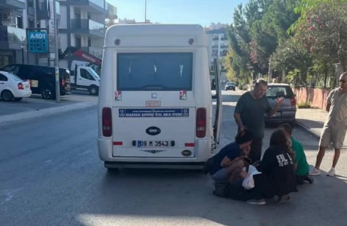 AYDIN’DA MİNİBÜSTEN DÜŞEN KADIN YARALANDI!!