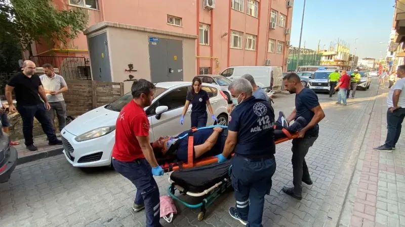 AYDIN’DA MOTOSİKLET SEYİR HALİNDEYKEN PARKE TAŞINA TAKILIP DEVRİLDİ!!