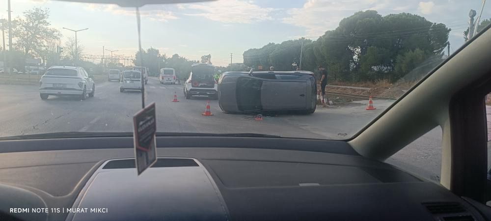 AYDIN’DA ARAÇ DEVRİLDİ!!