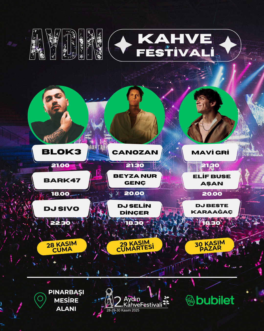 AYDIN KAHVE FESTİVALİ BU YIL DA SEVENLERİYLE BULUŞUYOR…