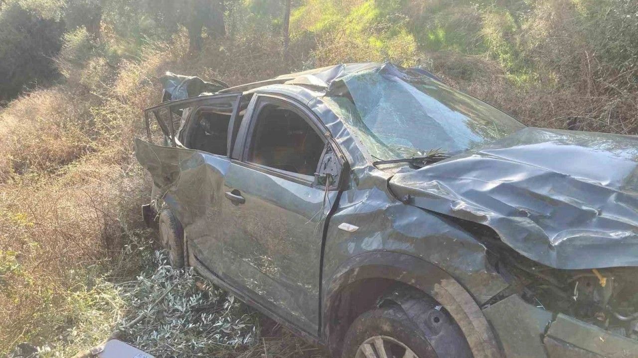 AYDIN’DA UÇURUMDAN UÇAN ARACIN SÜRÜCÜSÜ YARALANDI!!