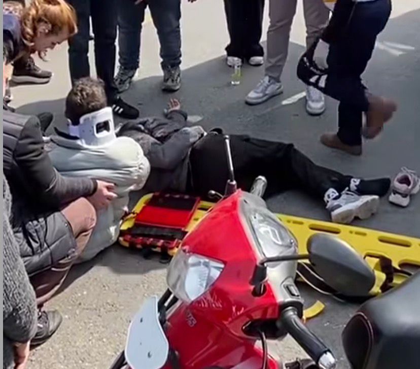 AYDIN’DA KAMYONET İLE MOTOSİKLET ÇARPIŞTI!!